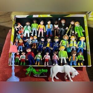 Large lot of Playmobil Figures!